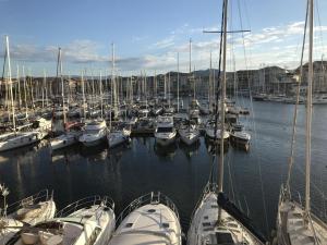 Studio vue imprenable sur port frejus