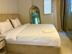 Bright 3-BR Dokki Apartment Balcony -Terrace