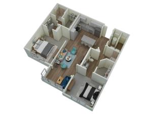 Lux 2 BR with private 2 bath Mins to Oak Mtn St Park)