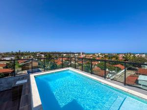 Flat Moderno com Piscina na cobertura em Porto de Galinhas para até 5 pessoas
