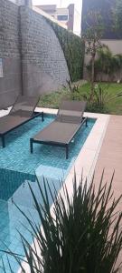 Studio com piscina no coração do Tatuapé