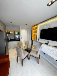 GRAN SOLARE BARREIRINHAS 105 - Flat completo térreo frete à piscina