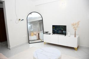 A room with a private bathroom