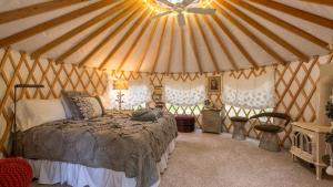 Chic Woodland Yurt Rental on a Wellness Ranch in Southern California