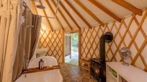 Chic Woodland Yurt Rental on a Wellness Ranch in Southern California