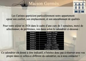 MAISON GERMÈS - CENTRAL & STANDING - Appartements traversants - Lits 180 King Size - Linge de lit et de toilette inclus - Parking à proximité