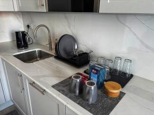 Luxury 1BR Modern Flat in London W7 with Terrace & Private Parking