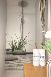 Rheinblick und Yachthafen mit privatem Stellplatz