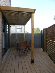 Les Amarres, maison bois avec terrasse proche mer