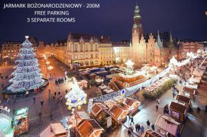 Apartament Good Morning Wrocław - 100m Jarmark Bozonarodzeniowy! - Netflix - Free Parking - 3 separate rooms - AC