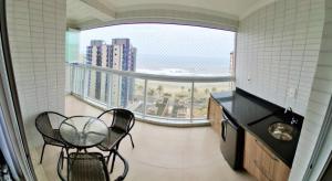 Apart Novo e Alto - Vista incrível, 160m da Praia