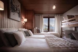 Appartement 10 personnes au pied des pistes vue Mont Blanc