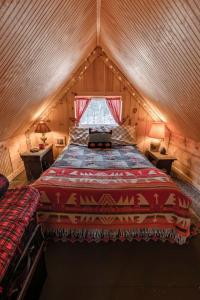 Cozy Log Cabin with an Indoor Fireplace Located on 70 Forested Acres in Leicester, Vermont