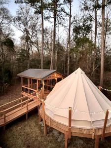 Cozy Glamping Tent with Rain Shower in Calabash, North Carolina