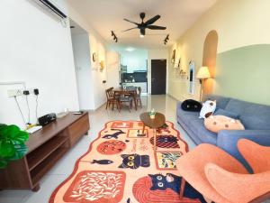 Desaru Meow Cat Theme 3BR Kids Frv 8pax Pet Friendly, 2 Cpark Netflix I Highest Floor Unblock View