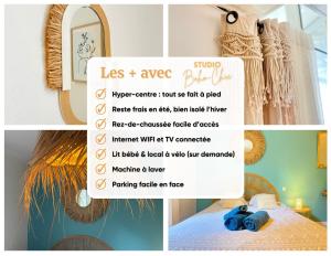 Studio Boho-Chic en hyper-centre de Moulins au calme, confort, Wifi rapide, Parking en face, Arrivée autonome