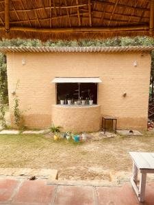 Kala Kutir Mud Stay near Taj Mahal King sized bed