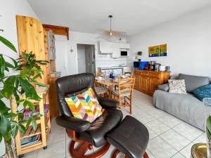 Vue mer panoramique, Loggia Salon, Parking Privé