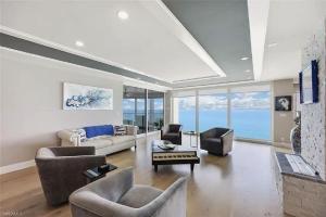 Sophisticated Three-Bedroom Coastal Apartment with Fireplace