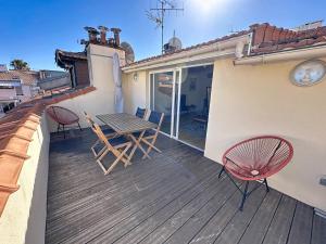 Rooftop terrasse 1 bedroom in rue dAntibes, 5 min from the Croisette 214