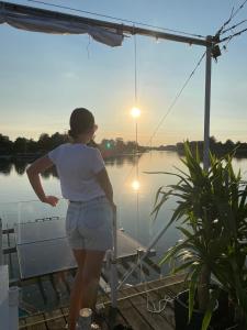 Houseboat on the water