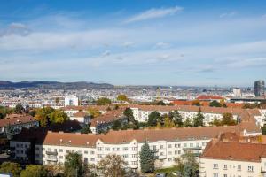 Skyline View Vienna - Gym - Parken - Supermarkt - Restaurant - Self Check in