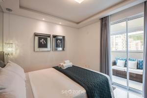 Apto c piscina e churrasq., 280m da praia IMD0502