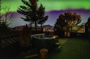 Cheerful forest cabin Fireplace and Hot tub
