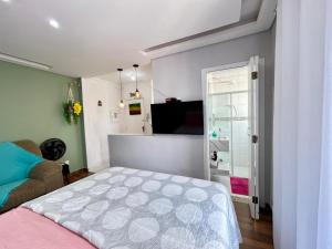 Apê na praia, pé na areia com vista mar