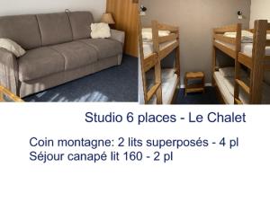 Studio pour 6 pers. à Gourette avec WIFI et animaux admis - FR-1-859-12
