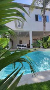 Paje Beach Zanzibar Private Luxury Villa with pool AC WIFI TV 90m walk to beach central location walk to shops bars & restaurants