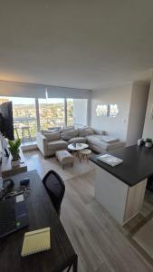 Modern apartment with a wide view