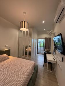 สุขใจ โฮม Minimal Apartment ใกล้ Central นครปฐม แอร์เย็นฉ่ำๆ