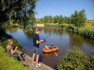 Villa in Friesland with Garden by Water