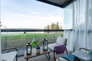New apartment with sauna, lake and beach