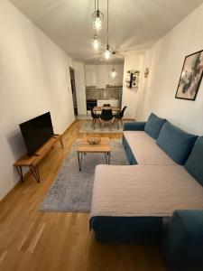 New apartment with parking garage