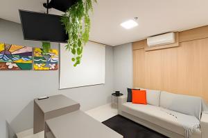 Flat charmoso, completo e com vista linda –