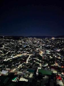 1 bedroom with overlooking city views