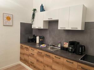 Mustard-colored apartment for two