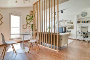 Cozy rooftop apartment with the city view