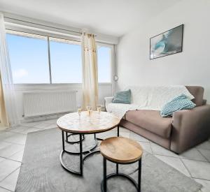 Vue panoramique sur la plage, grand T2