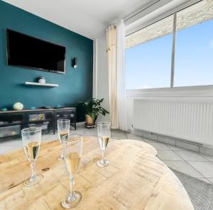 Vue panoramique sur la plage, grand T2