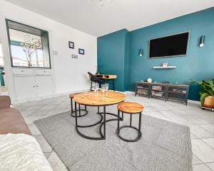 Vue panoramique sur la plage, grand T2