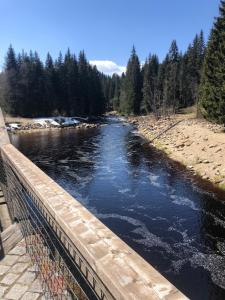 Útulný apartmán s terasou na Šumavě v malebné vesničce Prášily