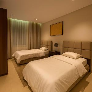 شقة غرفتين وصالة أنيقة بأثاث فندقي