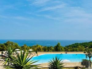 Studio-terrasse vue mer-Clim-parking-Draps inclus