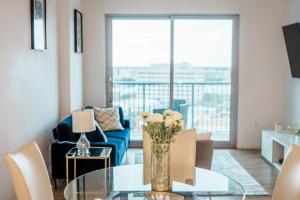 High-Rise Apartment with Panoramic Skyline Views