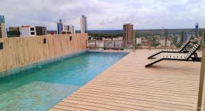 Departamento moderno y acogedor en Equipetrol con vistas increíbles