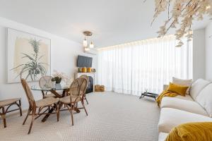 Riverside duplex by the sea with pool and balcony