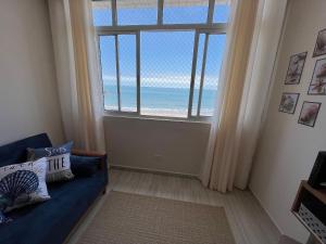 Vista Mar de frente- Santos -1dorm 4 Hospede -Wi FI